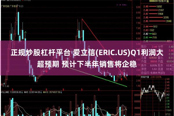 正规炒股杠杆平台 爱立信(ERIC.US)Q1利润大超预